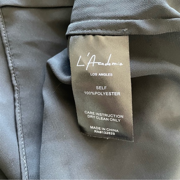 L’acadamie Ruffle Cami, size Medium, black - Picture 2 of 3